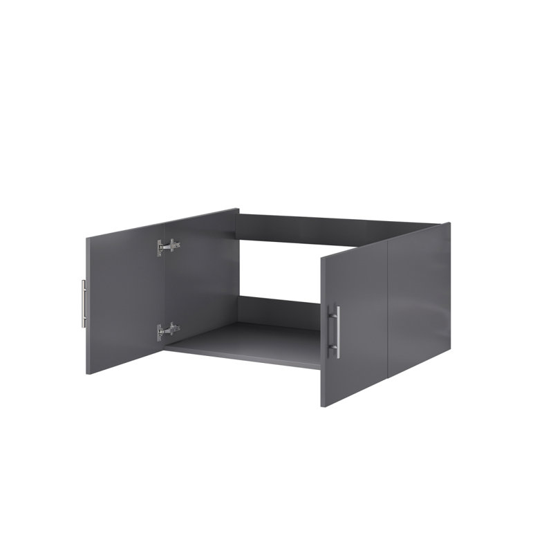 Meuble-lavabo pour salle de bain, Gris foncé