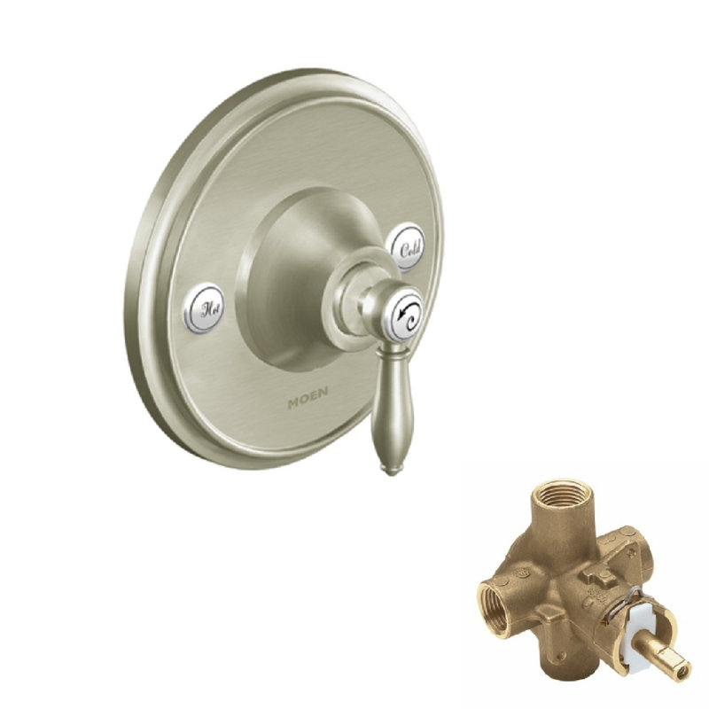 Robinet de douche moen ksvwe-p-ts3210bn en nickel brossé Weymouth