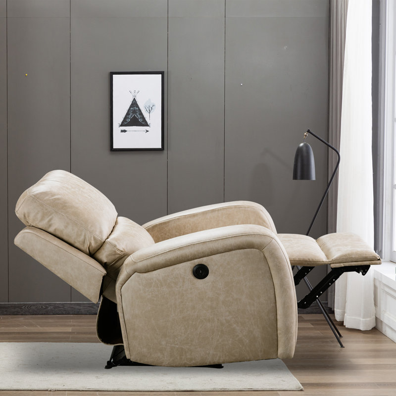 Fauteuil inclinable électrique en similicuir Dorae