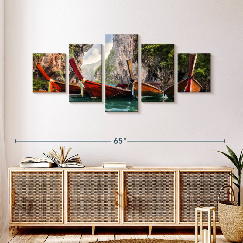 Bateaux Railay Beach, H 24 po x l 55 po