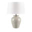 Lampe de table en céramique, lampe de table en céramique INK + IVY Anzio, abat-jour tambour élégant, lampe de table
