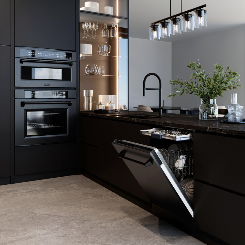 Robinet de cuisine incliné ZLINE, Chrome