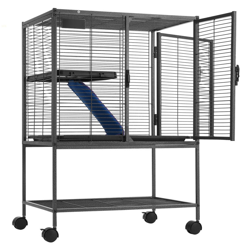 Cage à furet à 2 niveaux 34 po, H 22,18 po x l 25,2 po x P 5,8 po