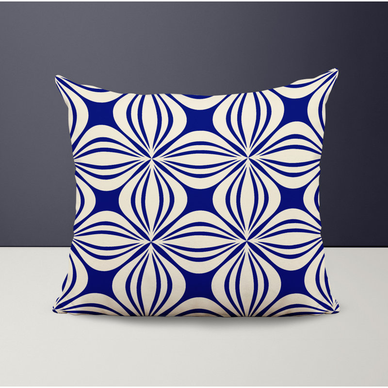 Housse et insert de coussin décoratif en polyester, L 15 po x H 15 po, Bleu marine