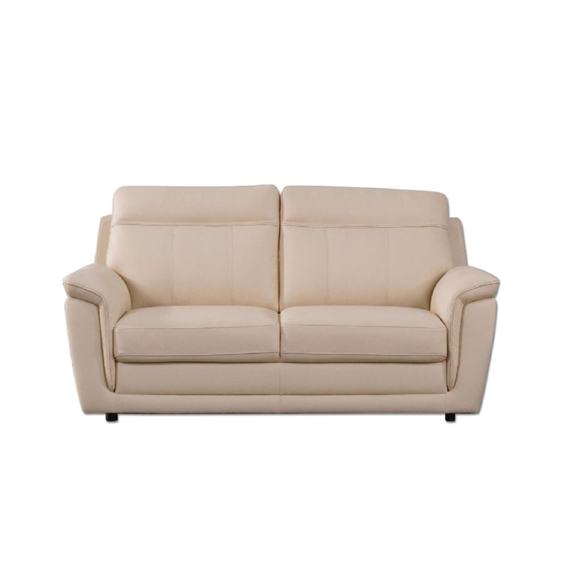 Causeuse Owen, Similicuir beige