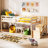 Low Bunk Bed Twin Over Twin, Floor Bunk Beds With Storage Staircase And Guardrails-156641291