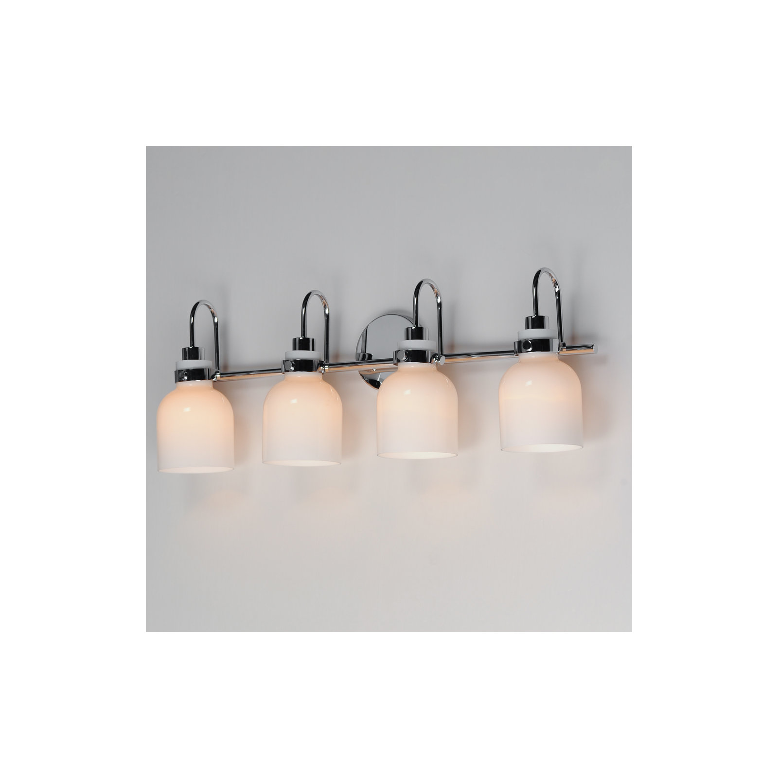 Arold 4 Light Dimmable Vanity Light, Polished Chrome
