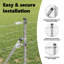80cm H x 2500cm W Powder-Coated Steel Border Fencing-145904651-145904640
