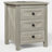 Valera 18"W Nightstand with Charging Station and Outlets, Farmhouse End Table with 3 Drawers (Set of 2)-2111032389-2111032386