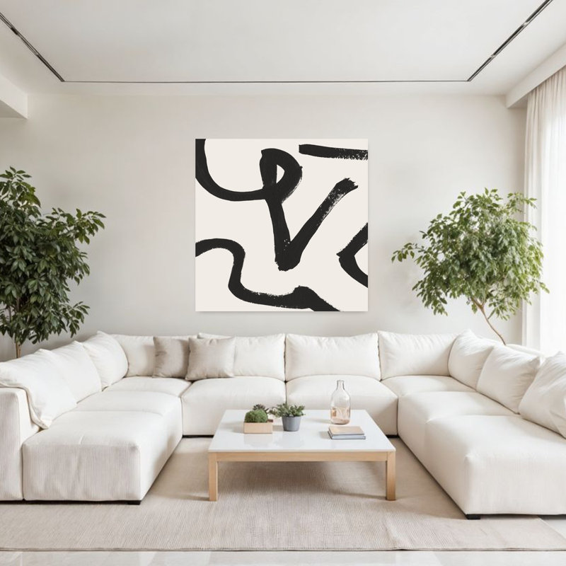 Art contemporain contemporain abstrait, H 48 po x l 48 po