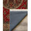 Tapis rouge / brun en chenille de coton à imprimé oriental Guria-1606169883