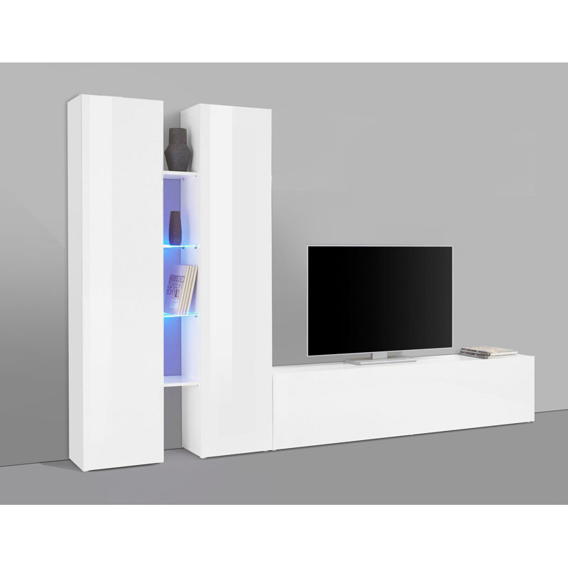 Maruska Entertainment Center for TVs up to 70", White Glossy