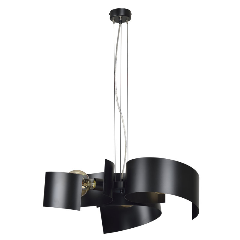 Carousel 3 - Light Unique/Statement Pendant, Black