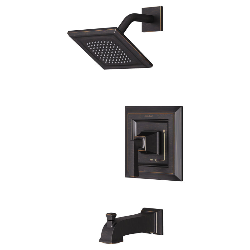 Robinet de baignoire et douche thermostatique Town Square S, Bronze héritage