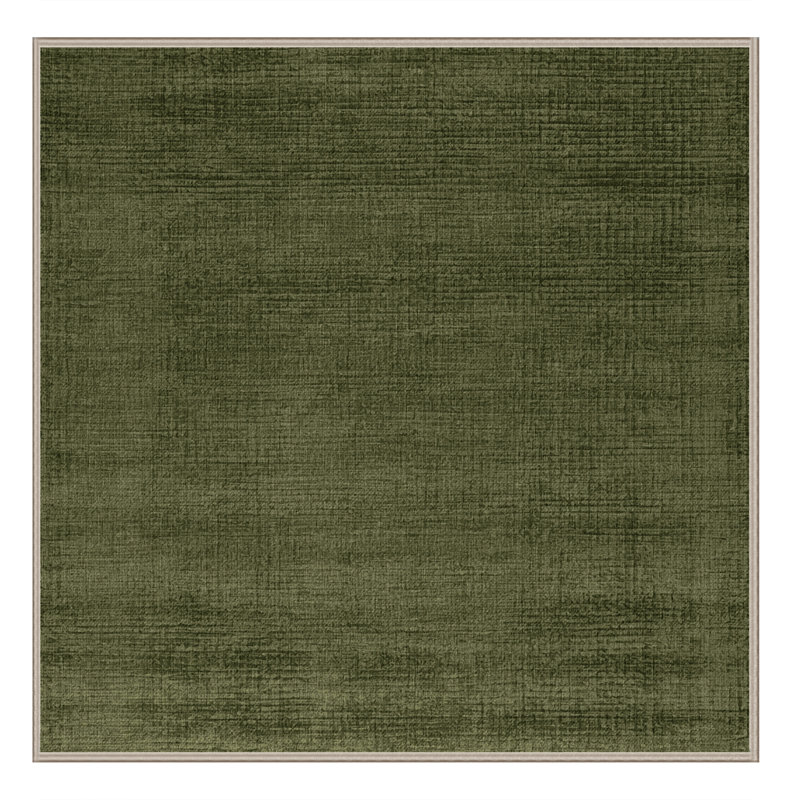 Tapis brun uni lavable à la machine, Carré 4 pi