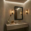 Rift Rectangle Solid Wood Wall Mirror