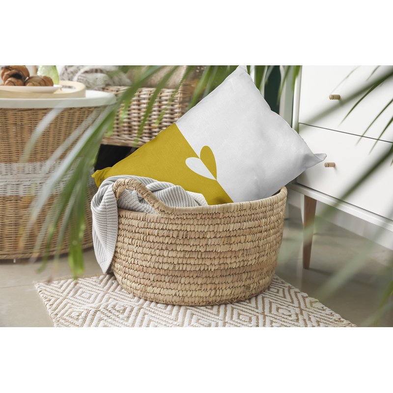 Polyester Indoor/Outdoor Throw Pillow, 14"H x 20"W, Rectangular