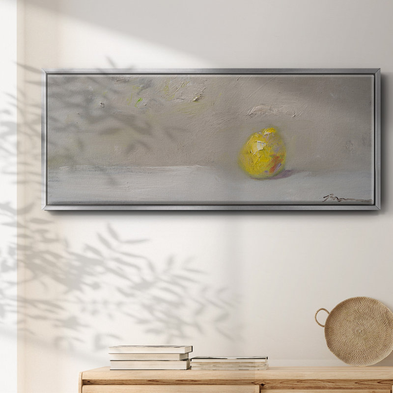Lime citron - toile encadrée, H 20 po x l 50 po
