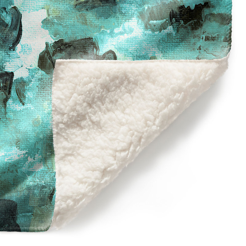 Couverture en sherpas à motif 9 doux, l 51 po x L 60 po