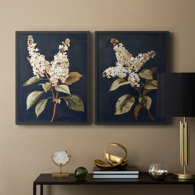 FLORAL Series CLVI-Premium Framed Print -Ready to Hang - No Nails Required - No Nails Required