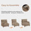 Canapé modulaire 77 po à 2 places modulaire 77 po, tissu chenille profond avec coussins décoratifs en treillis-2034188132