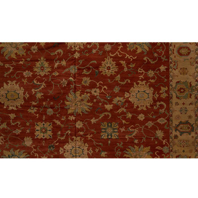 Silk Floral Area Rug