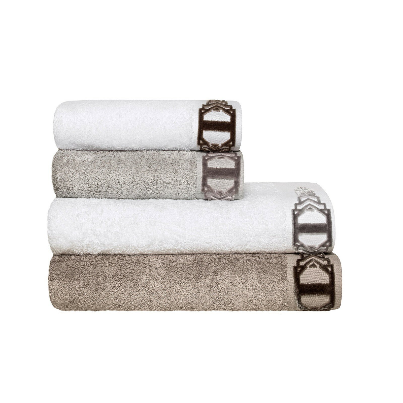 Linum Home Textiles Terry 6-Piece Towel Combination Set White