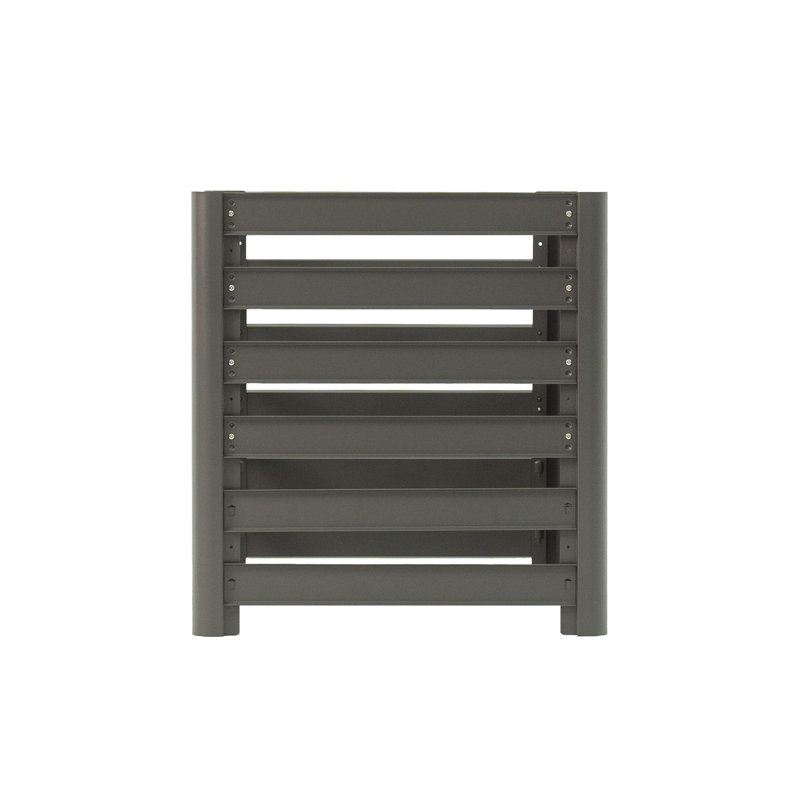 Bac à compost modulaire d'extérieur en métal, 30" x 30" x 32"