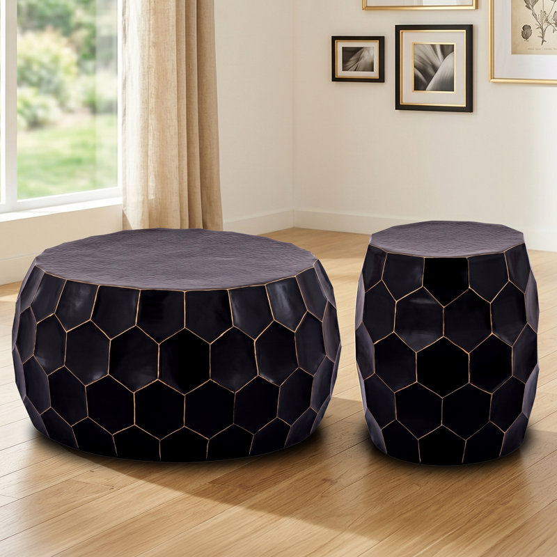 Maggie Coffee Table And End Table, Black