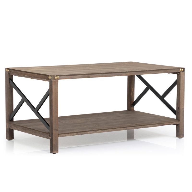 Table basse à 4 pieds avec rangement