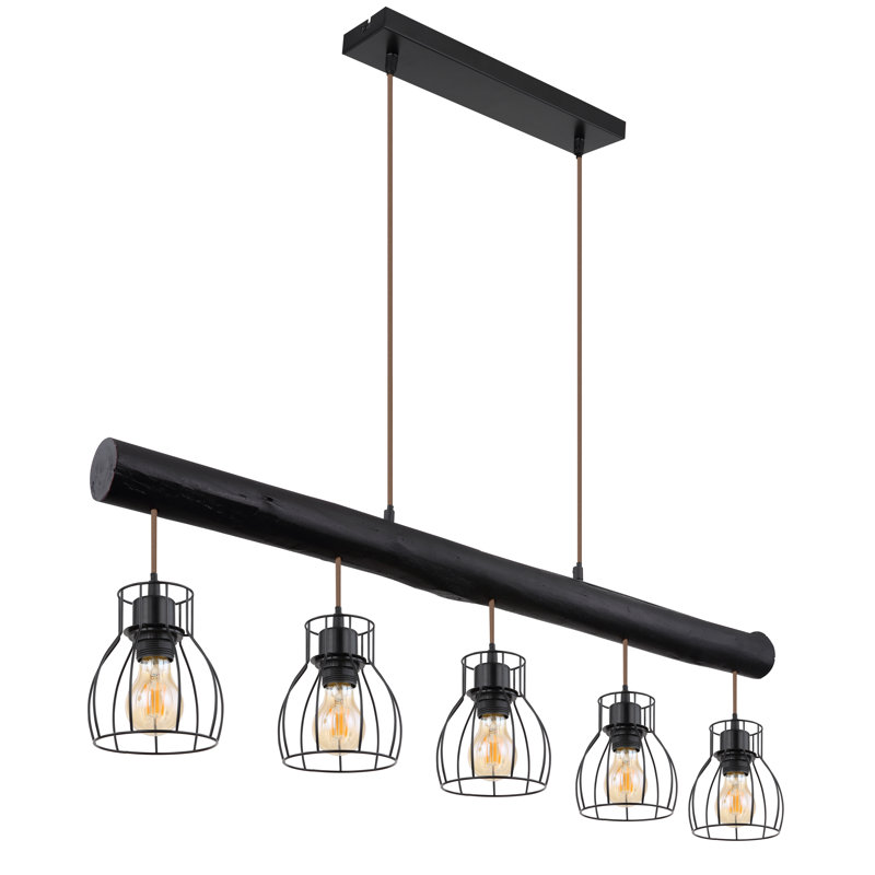 Alaitz 5 - Light Black Kitchen Island Pendant