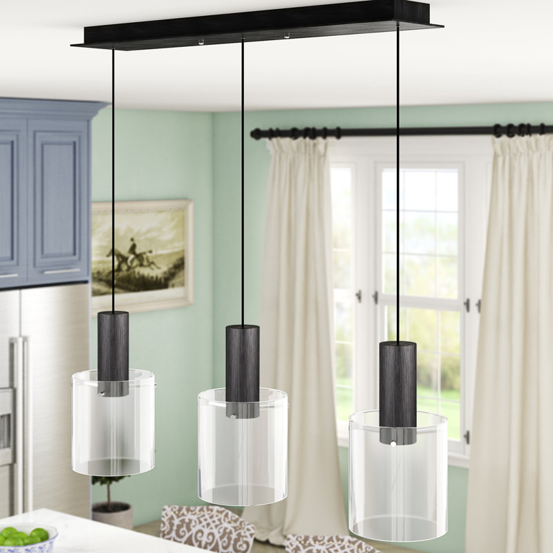 3 - Light LED Kitchen Island Pendant