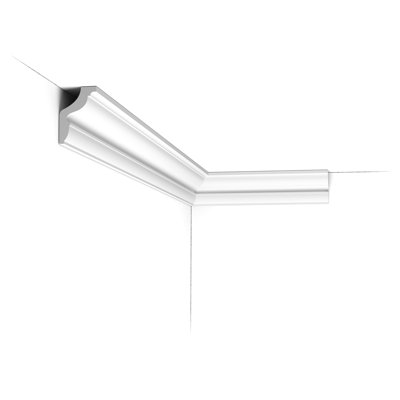 1-3/16 in x 1-3/4 in x 78-3/4 in Primed White Plain Polystyrene Crown Moulding