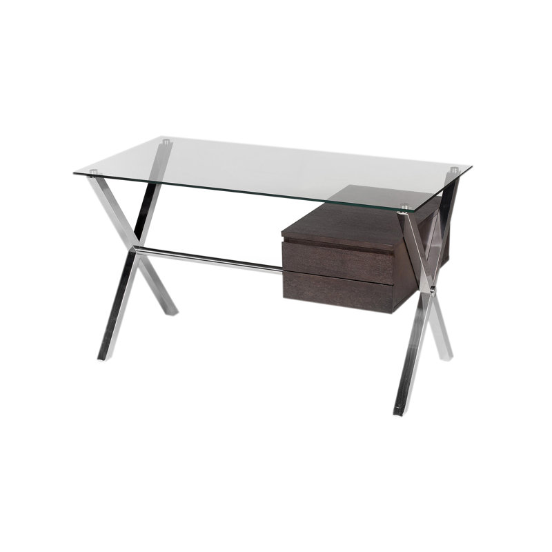 Bureau d'écriture Pangea Home Beverly, Espresso / argent