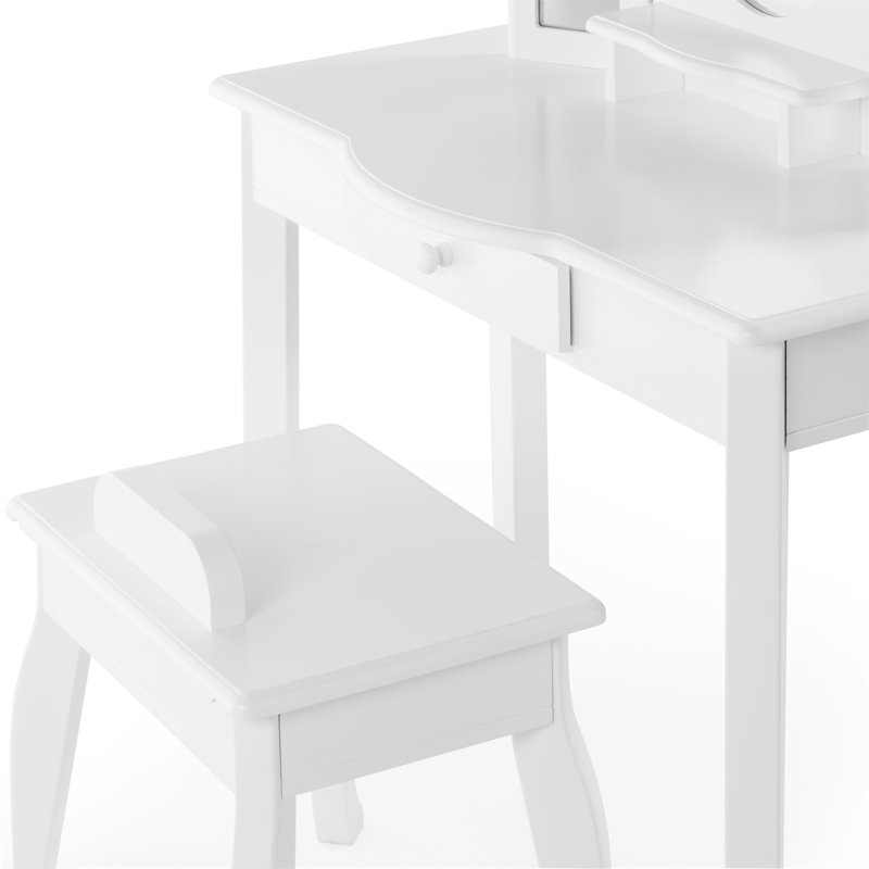 Ensemble de meuble-lavabo avec miroir 2 pièces Guidecraft, Blanc