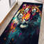 Tapis rond non tissé à motif floral avec texture douce pour la décoration intérieure-114330309