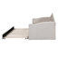 Lit de jour simple rembourré avec couchette, canapé-lit en velours avec ports de chargement USB, aucun sommier nécessaire, beige