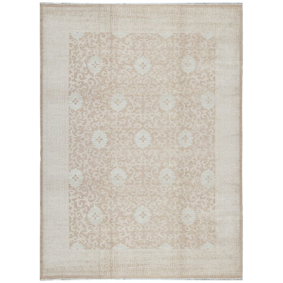 Hand-Knotted High-Quality Rust Area Rug