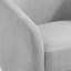Upholstered Swivel Barrel Chair With Solid Wood Base-1223878796