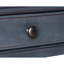 Table d'appoint 24 pouces, velours côtelé bleu, sans assemblage, maquillage bleu antique, assemblage requis