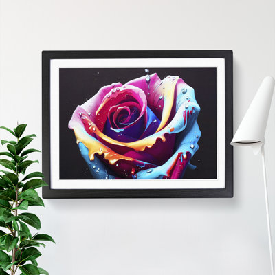 XH1022-6691X Painted Rose Flower Vol.3 - Single Picture Frame Painting