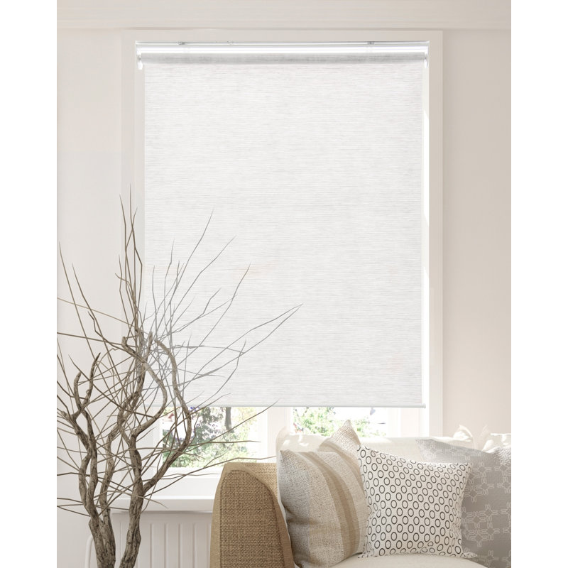 Cordless Roller shade, Felton White, 39"W x 72"L