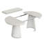 Extendable Metal Base Dining Table-262415561-262415562