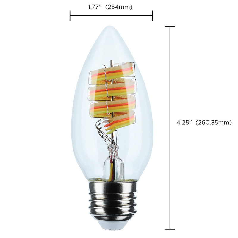 4 ampoules B11 DEL 2700K-5000K RVB / blanc étoile de mer réglable IOT Base moyenne 120 volts
