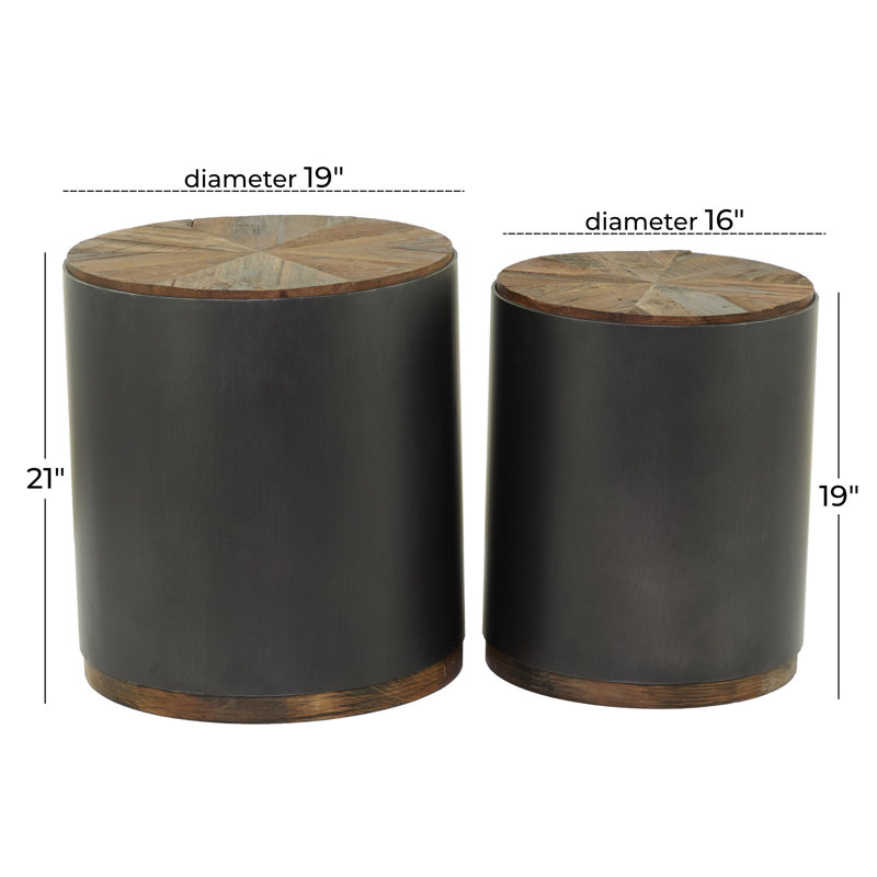 Medway Solid Wood Block Nesting Tables