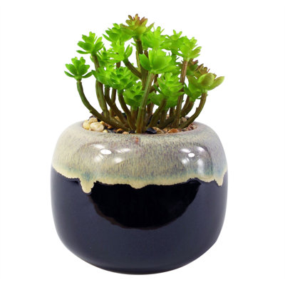 40.64cm Faux Plant in Ceramic Pot