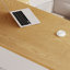 Bureau de direction en L en bois massif avec tiroirs Burlywood-464426095-464426088