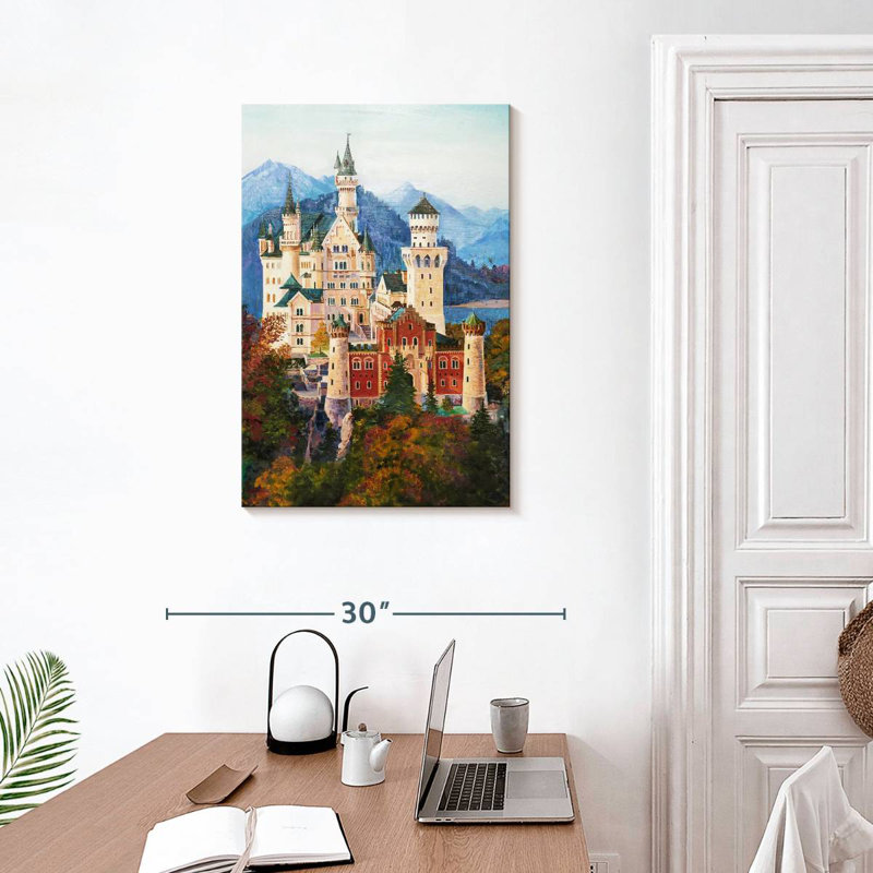 Neuschwanstein Castle Grounds, 30" H x 20" W