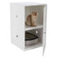 Enclos pour litière en bois à 2 étages, grande cachette et table d'appoint pour chat-1711251723
