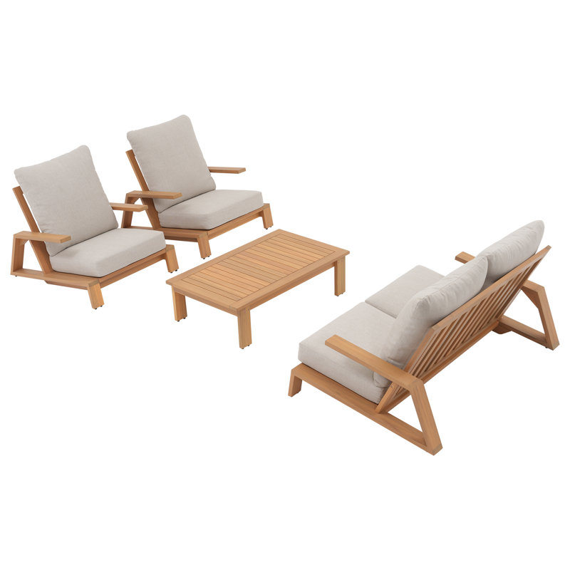  Outdoor 4-piece Patio Conversation Set